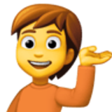 Persona de mostrador de información - Facebook