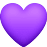 Corazón morado - Facebook