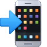 Móvil con una flecha - Facebook