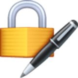 Candado con pluma estilográfica - Facebook