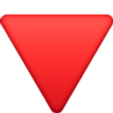 Triángulo rojo hacia abajo - Facebook