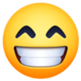 Cara radiante con ojos sonrientes - Facebook