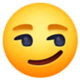 Cara sonriendo con superioridad - Facebook