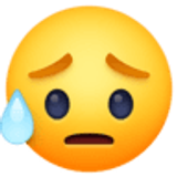 Cara triste pero aliviada - Facebook