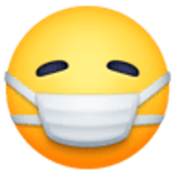 Cara con mascarilla médica - Facebook