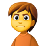 Persona frunciendo el ceño - Facebook