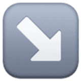 Flecha hacia la esquina inferior derecha - Facebook