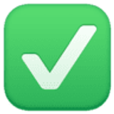 Botón de marca de verificación - Facebook