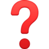 Interrogación roja - Facebook