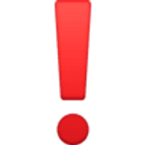 Exclamación roja - Facebook