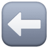 Flecha hacia la izquierda - Facebook