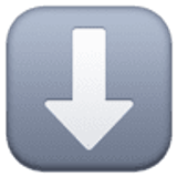 Flecha hacia abajo - Facebook