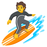 Persona haciendo surf - Noto Color Emoji