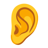 Oreja - Noto Color Emoji