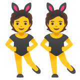 Personas con orejas de conejo - Noto Color Emoji