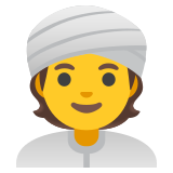 Persona con turbante - Noto Color Emoji