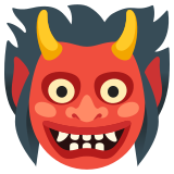 Demonio japonés oni - Noto Color Emoji