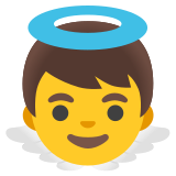 Bebé ángel - Noto Color Emoji