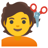 Persona cortándose el pelo - Noto Color Emoji