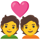 Pareja enamorada - Noto Color Emoji