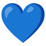 Corazón azul - Noto Color Emoji