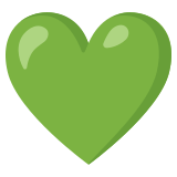 Corazón verde - Noto Color Emoji