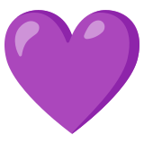 Corazón morado - Noto Color Emoji