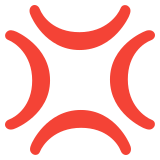 Símbolo de enfado - Noto Color Emoji