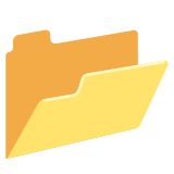 Carpeta de archivos abierta - Noto Color Emoji