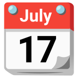 Calendario recortable - Noto Color Emoji