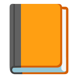 Libro naranja - Noto Color Emoji