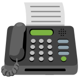 Máquina de fax - Noto Color Emoji