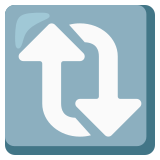 Flechas verticales en sentido horario - Noto Color Emoji