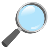 Lupa orientada hacia la derecha - Noto Color Emoji