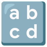 Letras latinas minúsculas - Noto Color Emoji