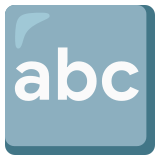 Alfabeto latino - Noto Color Emoji