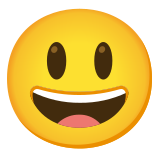 Cara sonriendo con ojos grandes - Noto Color Emoji