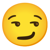 Cara sonriendo con superioridad - Noto Color Emoji