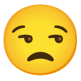 Cara de desaprobación - Noto Color Emoji