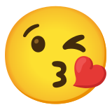 Cara lanzando un beso - Noto Color Emoji
