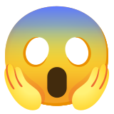 Cara gritando de miedo - Noto Color Emoji