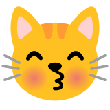 Gato besando - Noto Color Emoji