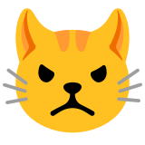 Gato enfadado - Noto Color Emoji