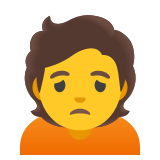 Persona frunciendo el ceño - Noto Color Emoji