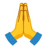 Manos en oración - Noto Color Emoji