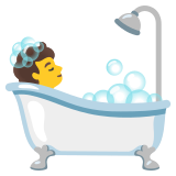 Persona en la bañera - Noto Color Emoji