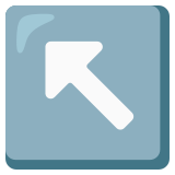 Flecha hacia la esquina superior izquierda - Noto Color Emoji