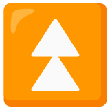 Triángulo doble hacia arriba - Noto Color Emoji