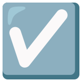 Casilla con marca de verificación - Noto Color Emoji