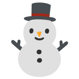 Muñeco de nieve - Noto Color Emoji
